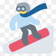 Snowboarder Emoji - Snowboarder Emoji Png,Snowboarder Png