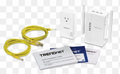 Wifi Everywhere Powerline 1200 Av2 Wireless Kit - TRENDnet Tpl 430ap png