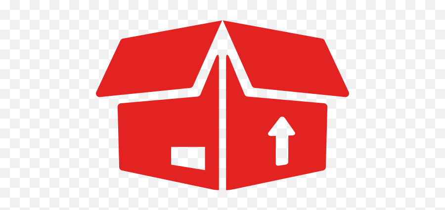 Vip Moving U0026 Storage Usa - Package Icon Png Black,Red House Icon