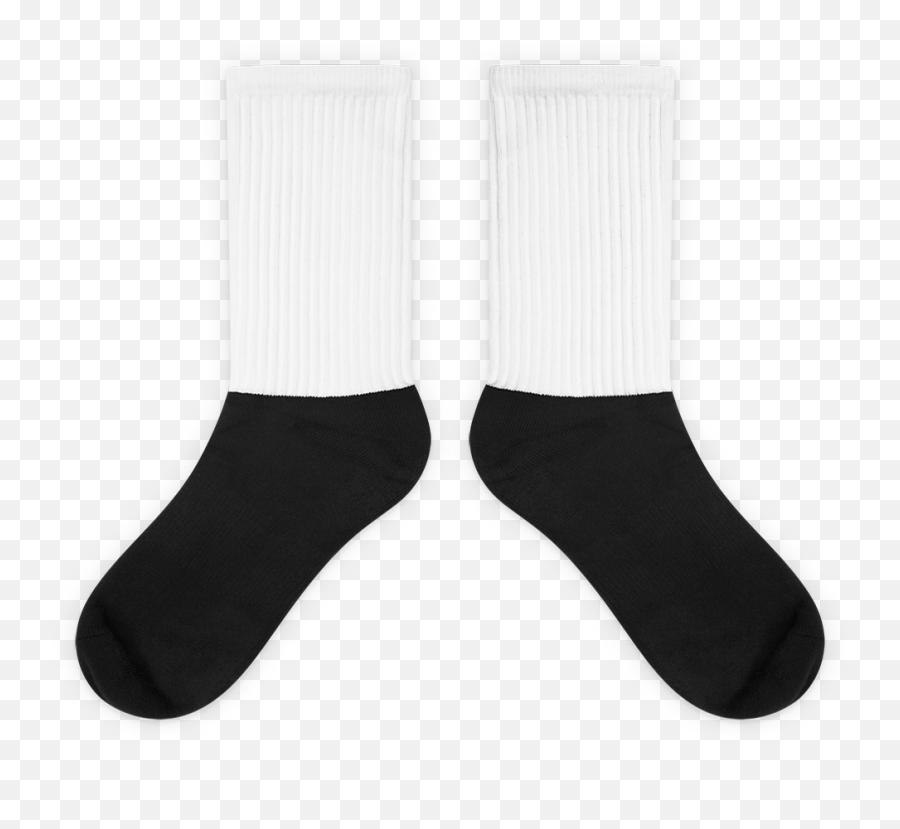 Peach Emoji Icon Socks Sold By Pro Producers - Black Foot Sublimated Socks Png,Peach Emoji Png