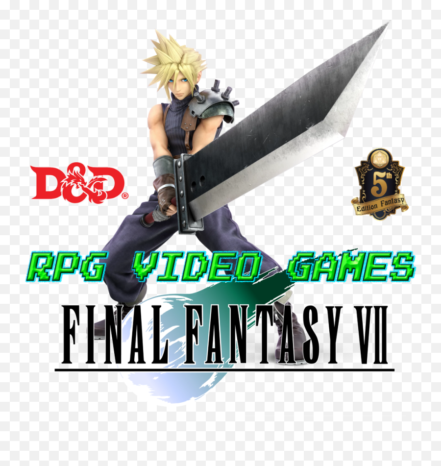 Cloud Strife 5e - Final Fantasy 7 Png,Cloud Strife Png
