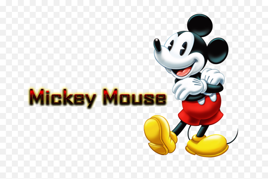 Mickey Mouse Playing Cards Clipart - Mickey Mouse With Name Png,Mickey Mouse Png Images