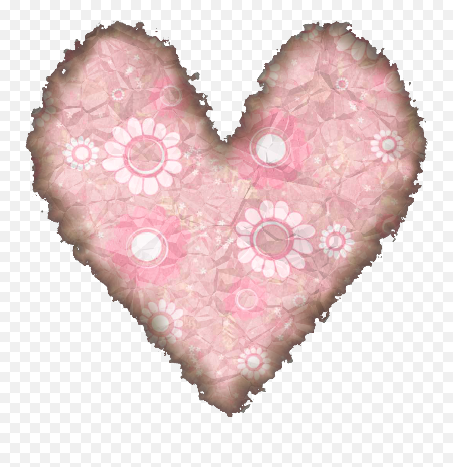 Pink Heart Petal - Heart Png,Flower Bed Png