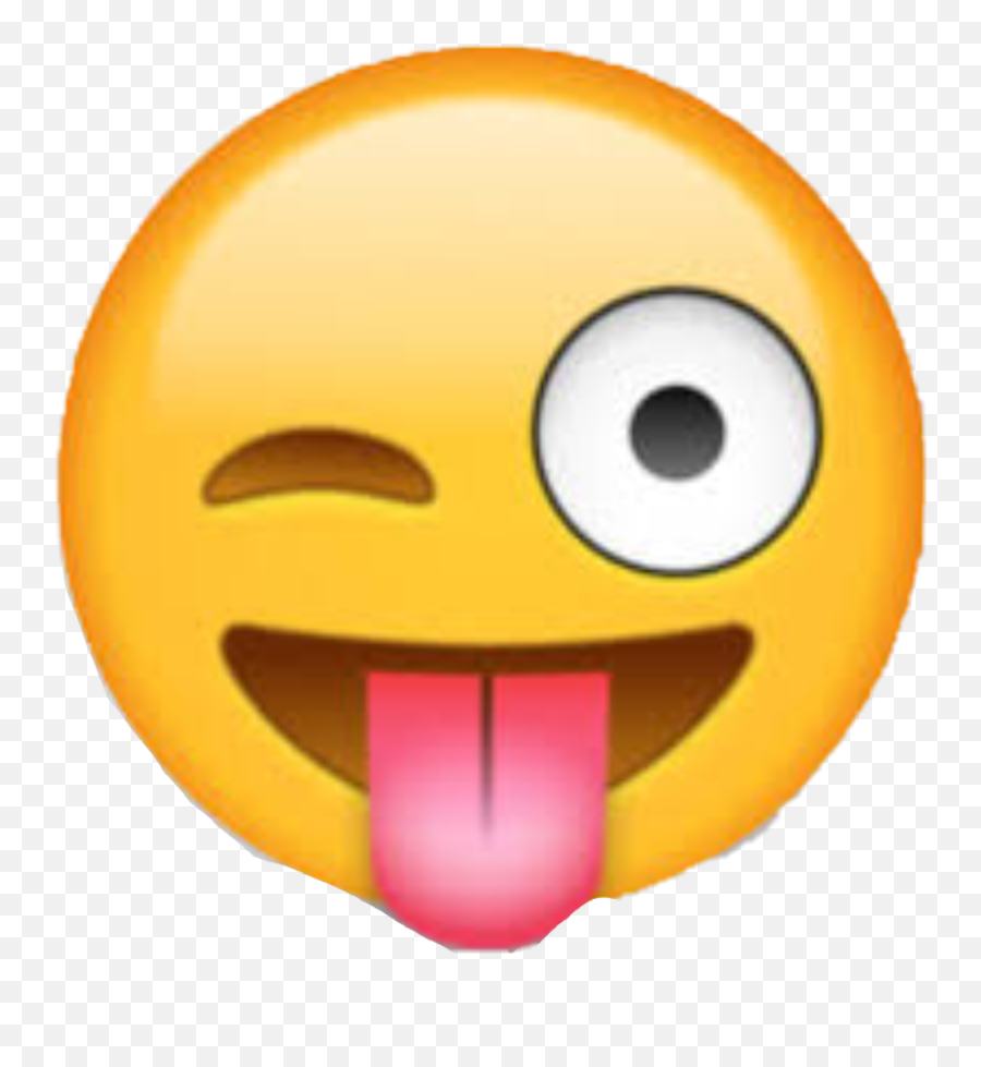 Crazy Face Cute Emoji - Transparent Emoji Tongue Out Png,Crazy Face Png