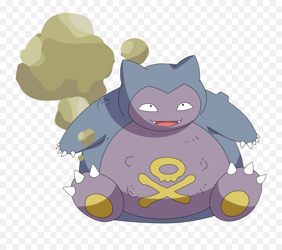 Toxic Snorlax Fanart Pokemon - Toxic Snorlax Png,Snorlax Png