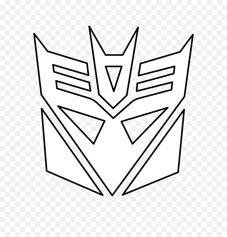 autobot symbol coloring page