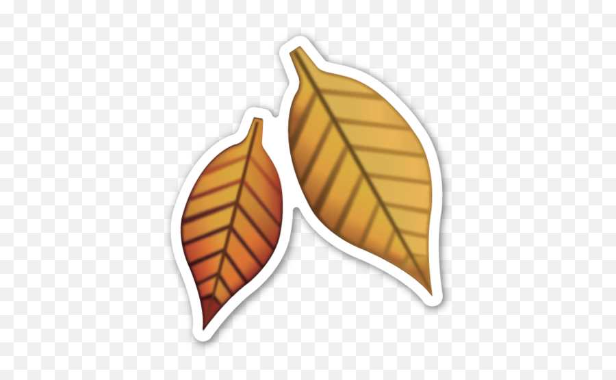 Download Fallen Leaf Emoji Emoticons Emojis Smileys - Hojas De Otoño Emoji Png,Emojis Transparent Background