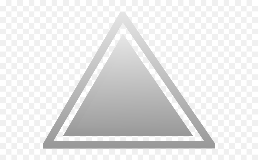 Gray Triangle Clipart Transparent Png - Gray Triangle Png,Black Triangle Png