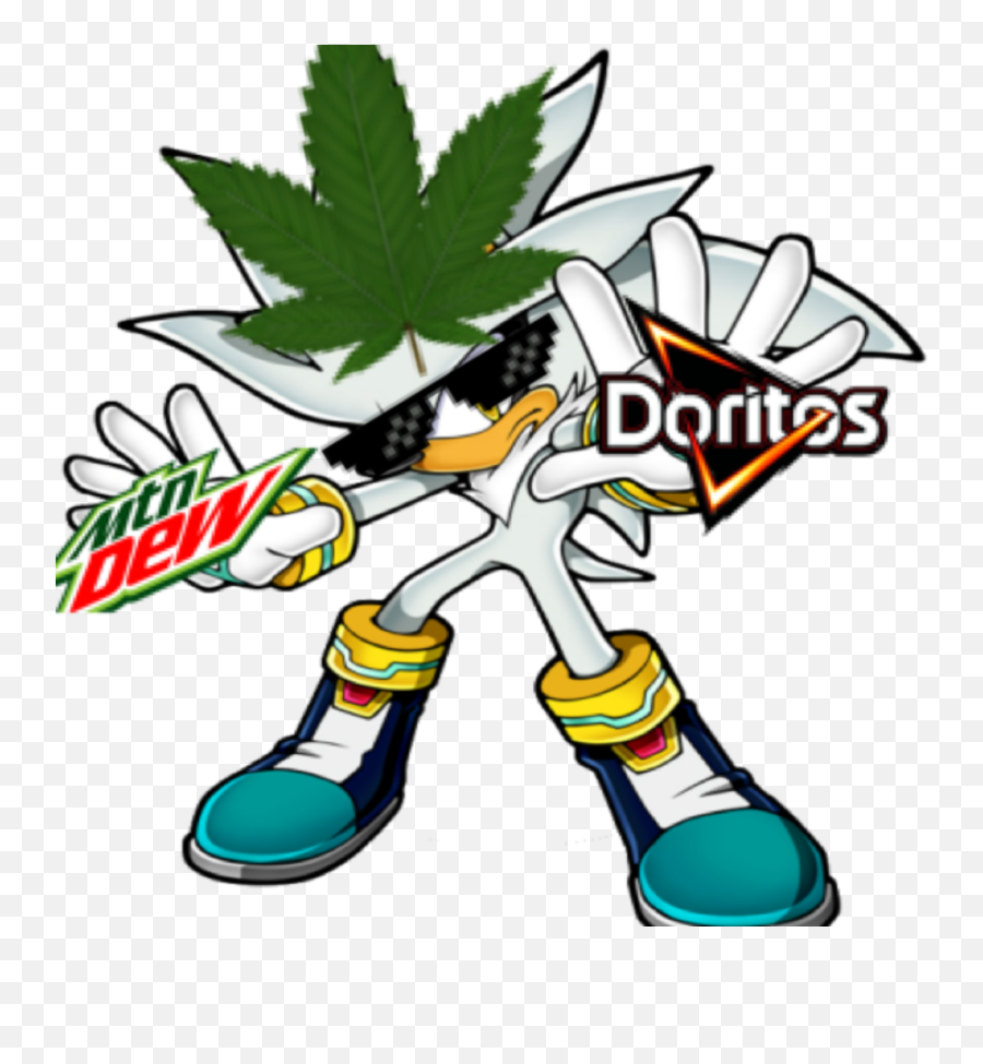 Weed Clipart Mlg - Draw Silver The Hedgehog Png,Silver The Hedgehog Png