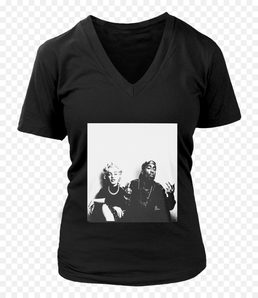 Tupac Shakur U0026 Marilyn Monroe T - Shirt U2013 Tee Cream Png,2pac Png