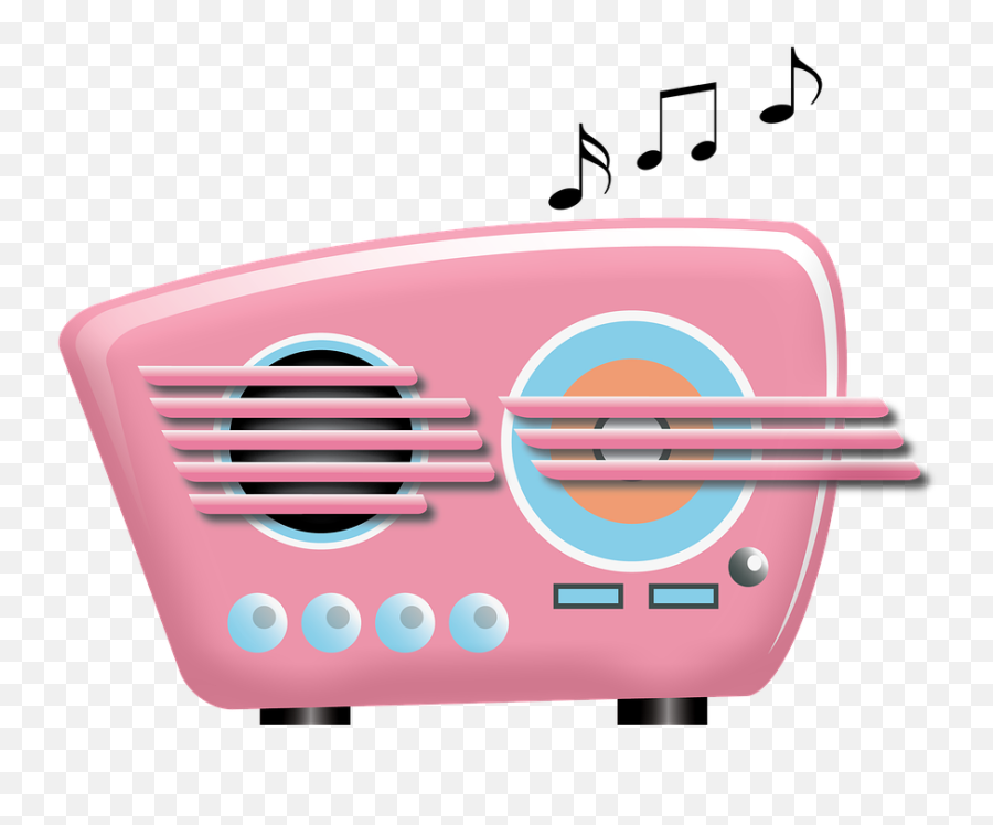 Radio Retro Pink - Vintage Radio Pink Png,Old Radio Png