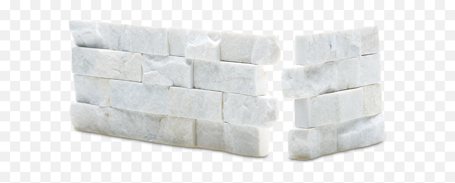 White Quartz - White Sparkle Stacked Stone Png,Stone Wall Png