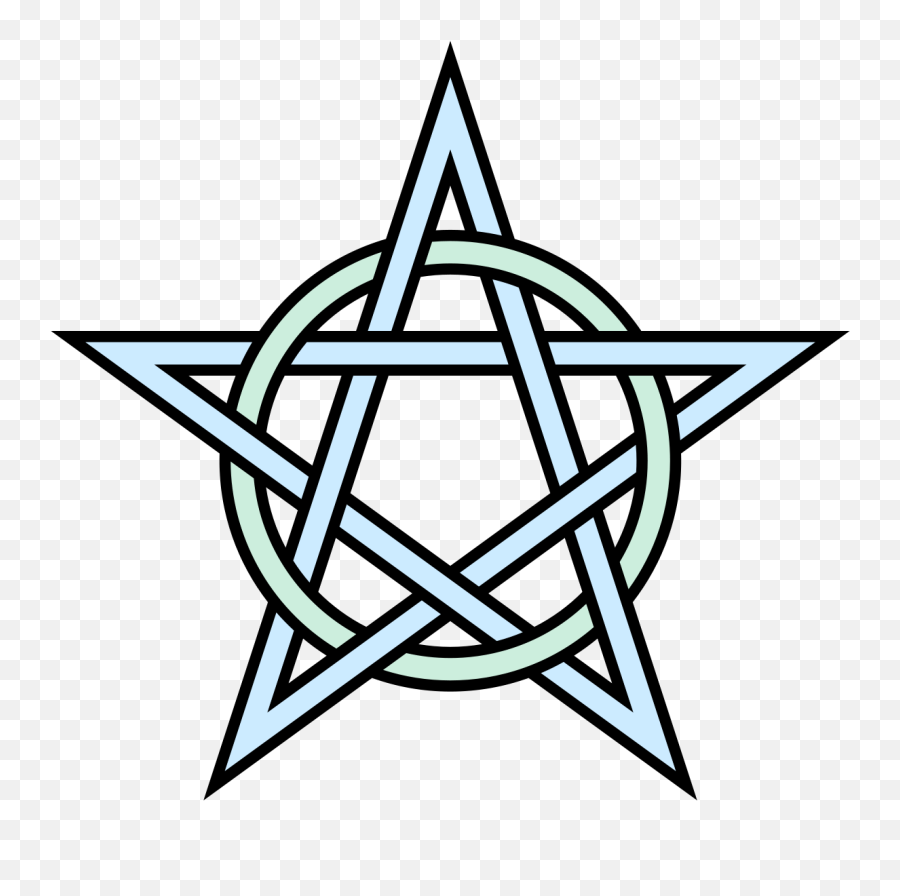 Pentagram - Pentagram With Circle Png,Interlaced Png