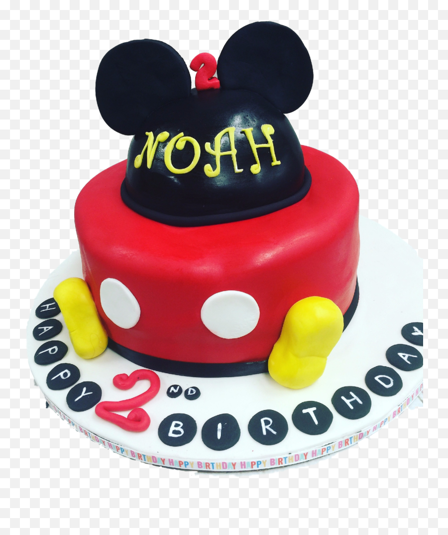 Download Mickey Mouse 2nd Birthday Cake - Birthday Cake Png 2nd Birthday Mickey Mouse Cakes,Birthday Cake Png