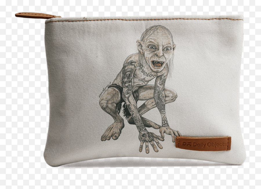 Download Dailyobjects Gollum Inked Jumbo Stash Pouch Buy - Gollum Png,Gollum Png