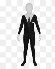 Kids Slenderman Morphsuit Costume - Party City png