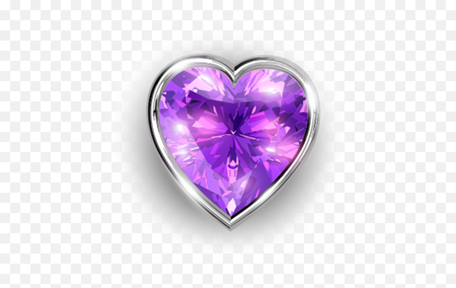 Pendant - Purple Heart Diamond Png,Purple Diamond Png