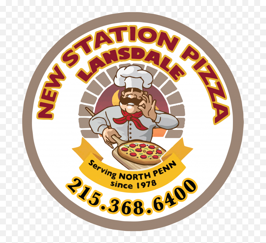New Station Pizza U0026 Italian Restaurant I Lansdale Pa - Circle Png,Cartoon Pizza Logo