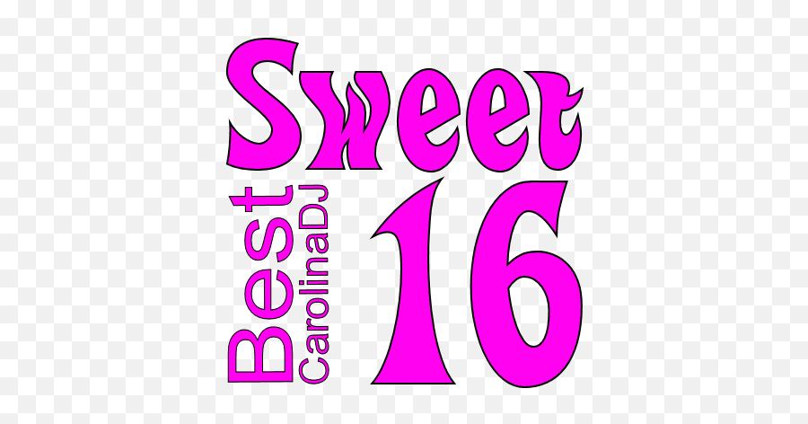 Sweet 16 Dj Best Carolina Columbia Sc Mobile - Clip Art Png,Sweet 16 Png
