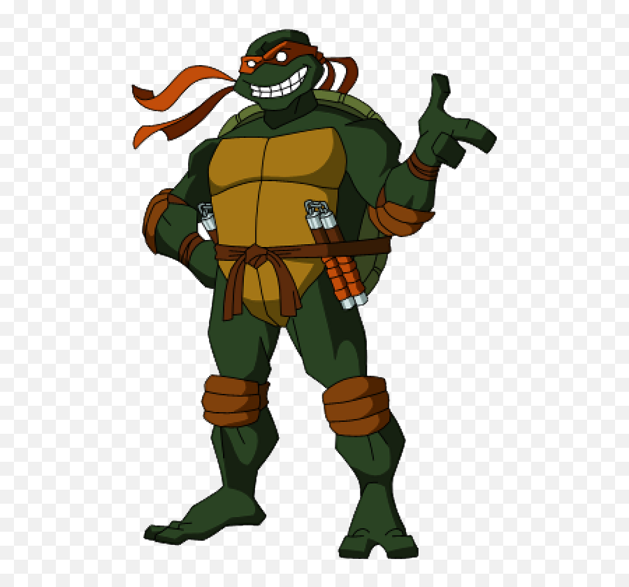 Michelangelo Raphael Teenage Mutant - Michelangelo Ninja Turtle Cartoon Png,Michelangelo Png