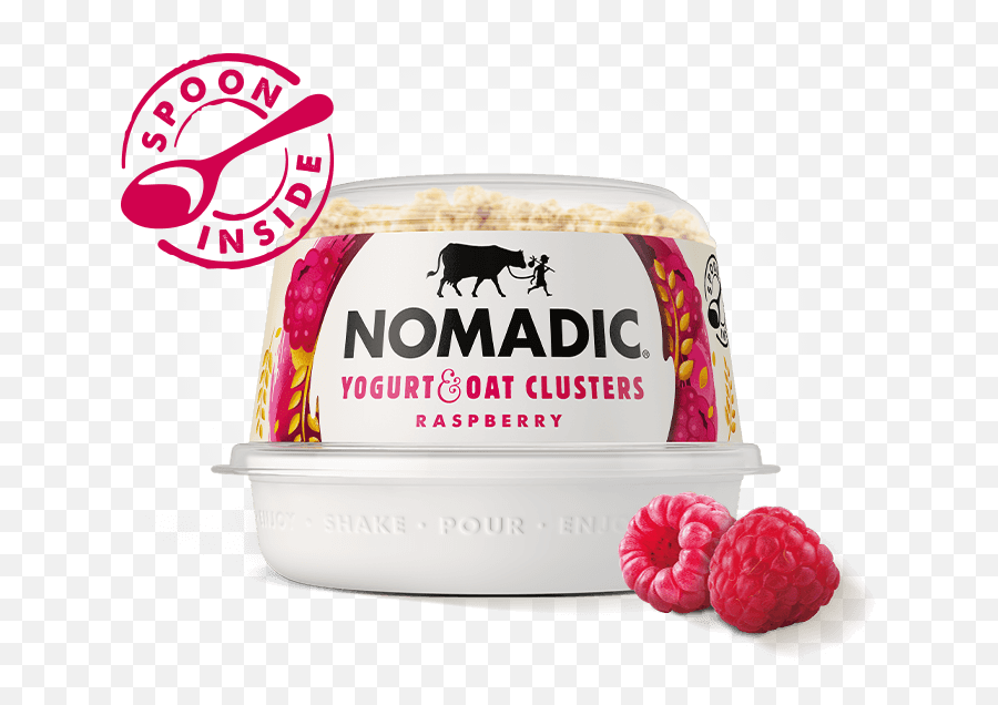 Yogurt Oat Clusters Nomadic Dairy - Nomadic Strawberry Oat Clusters Png,Raspberry Png