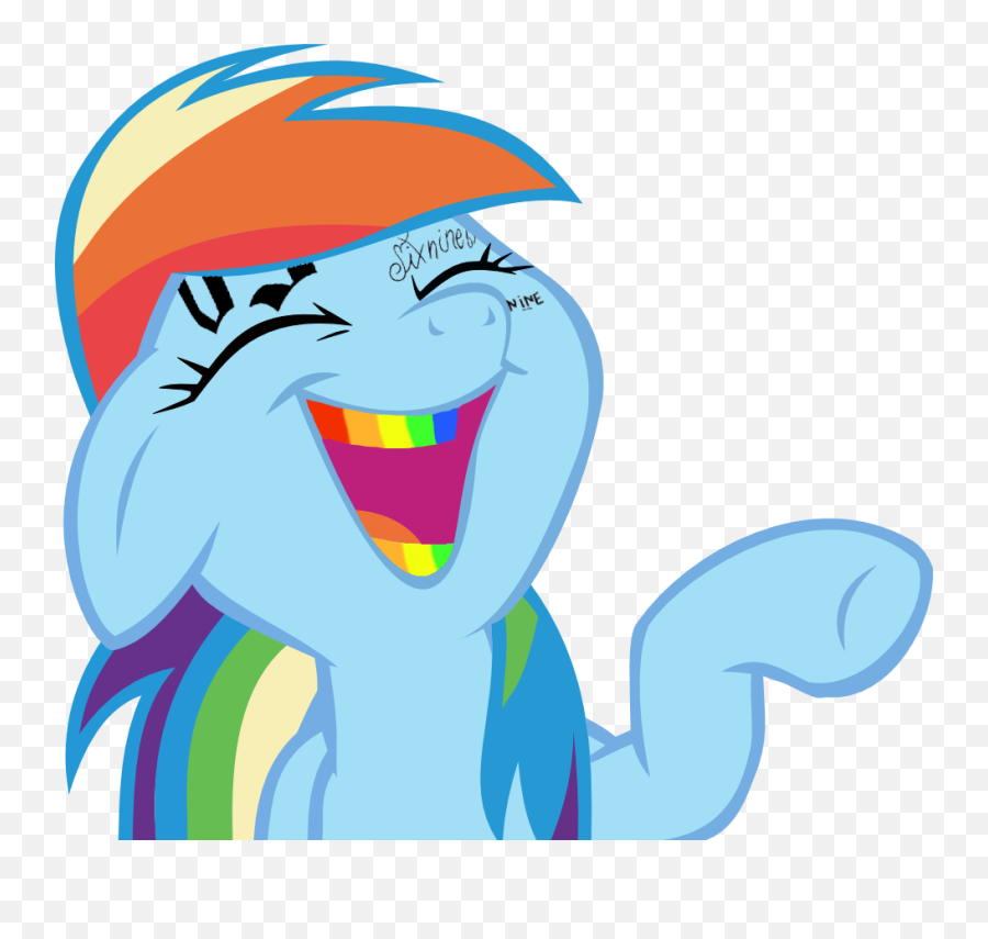 Laughing - My Little Pony Cursed Png,Rainbow Dash Png