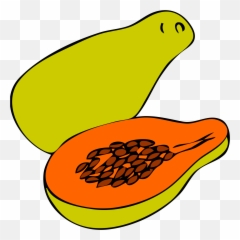Papaya Svg Clip Arts Download - Papaya Clip Art Png,Papaya Png