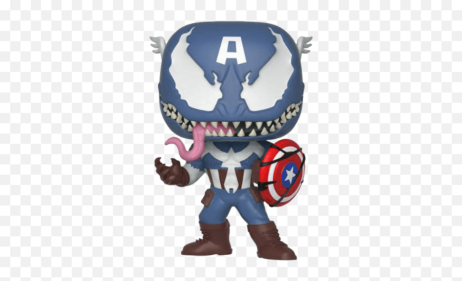 Funko Pop Marvel - Venomized Captain America Bobblehead 364 Png,Captain America Comic Png