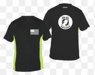 Mens Reflective Short Sleeve Shirt - Reflective Running Shirt Png,Pow Mia Logo