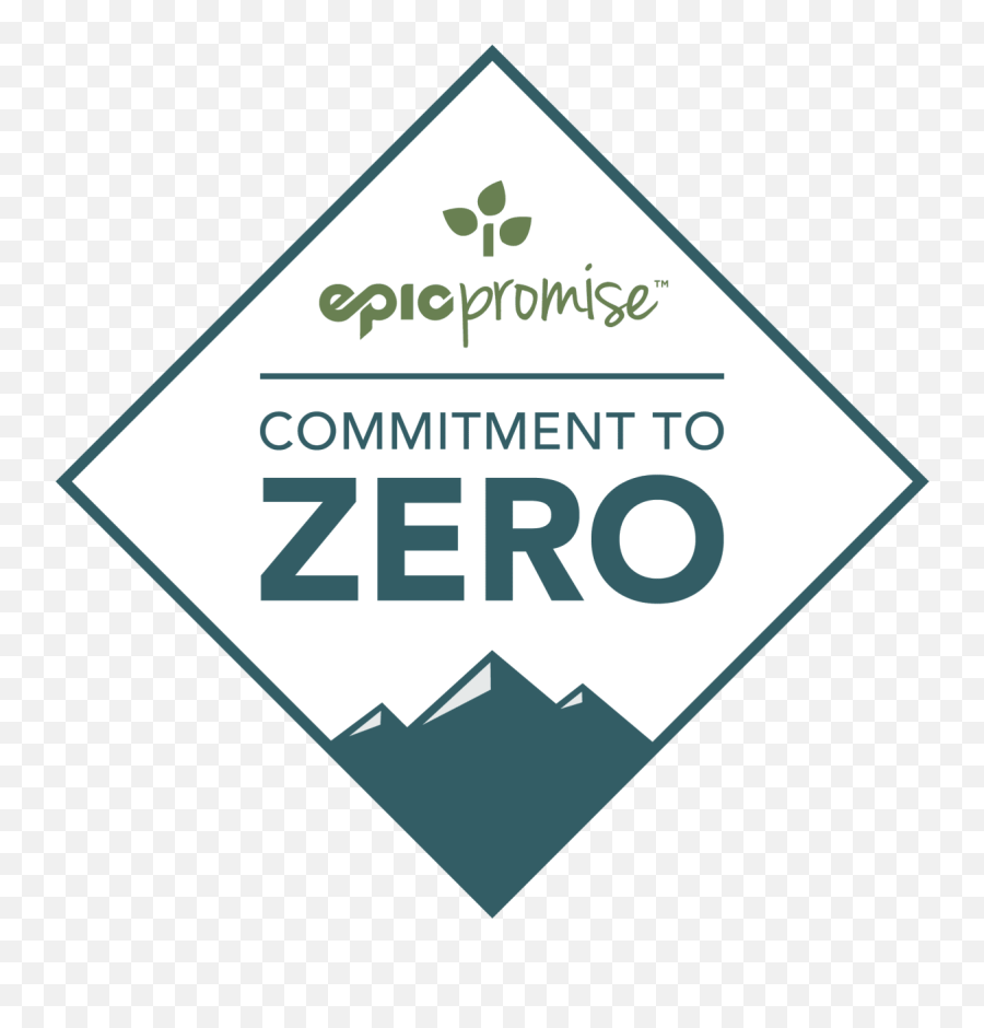 Sustainability And Epic Promise Vail Ski Resort - zero Logo Transparent PNG