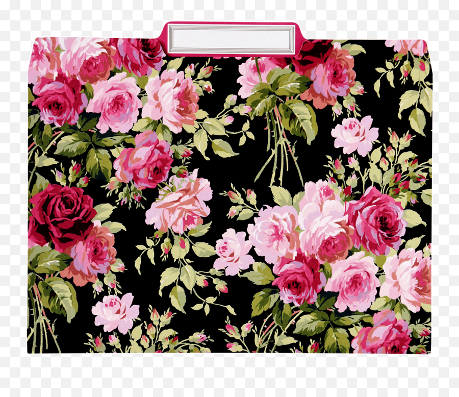 Rose Black File Folders - Anna Griffin Grace Fabric Png,File Folder Png