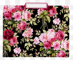 Rose Black File Folders - Anna Griffin Grace Fabric Png,File Folder Png