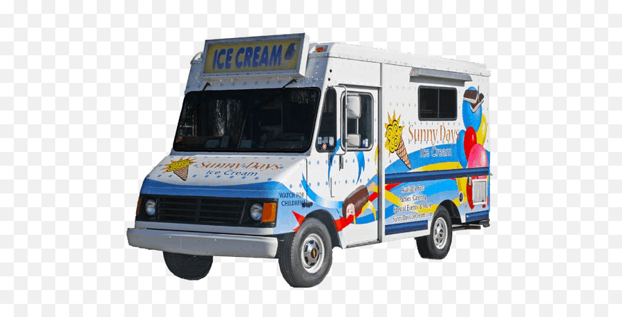 Sunny - Daysicecreamtruck Sunny Days Ice Cream Commercial Vehicle Png,Ice Cream Truck Png