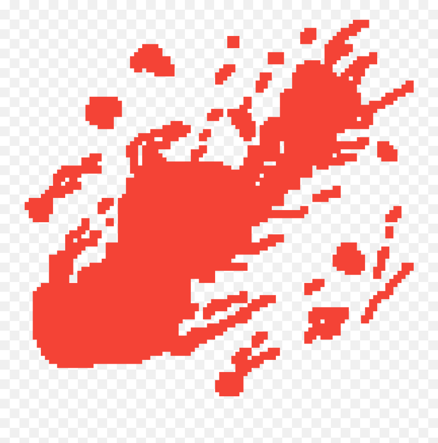 Pixilart - Blood Splatter By Jimmyc Blood Splatter Pixel Art Png,Blood Splatter Transparent Png