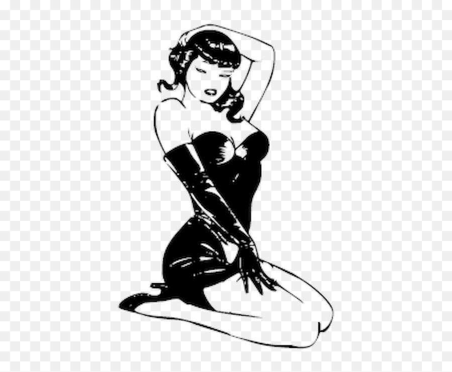 Pin Up 2 Decal - Gothic Pin Up Secy Png,Pin Up Png