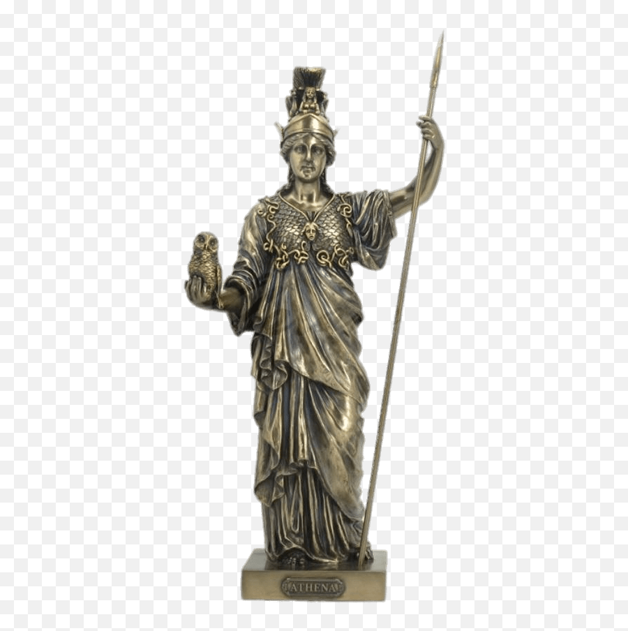 Athena Statuette Transparent Png - Athena Greek Goddess Statue,Athena Png