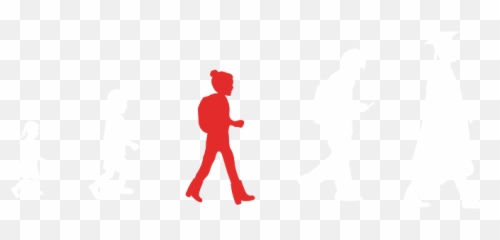 Elementary Student Silhouette Png - Standing
