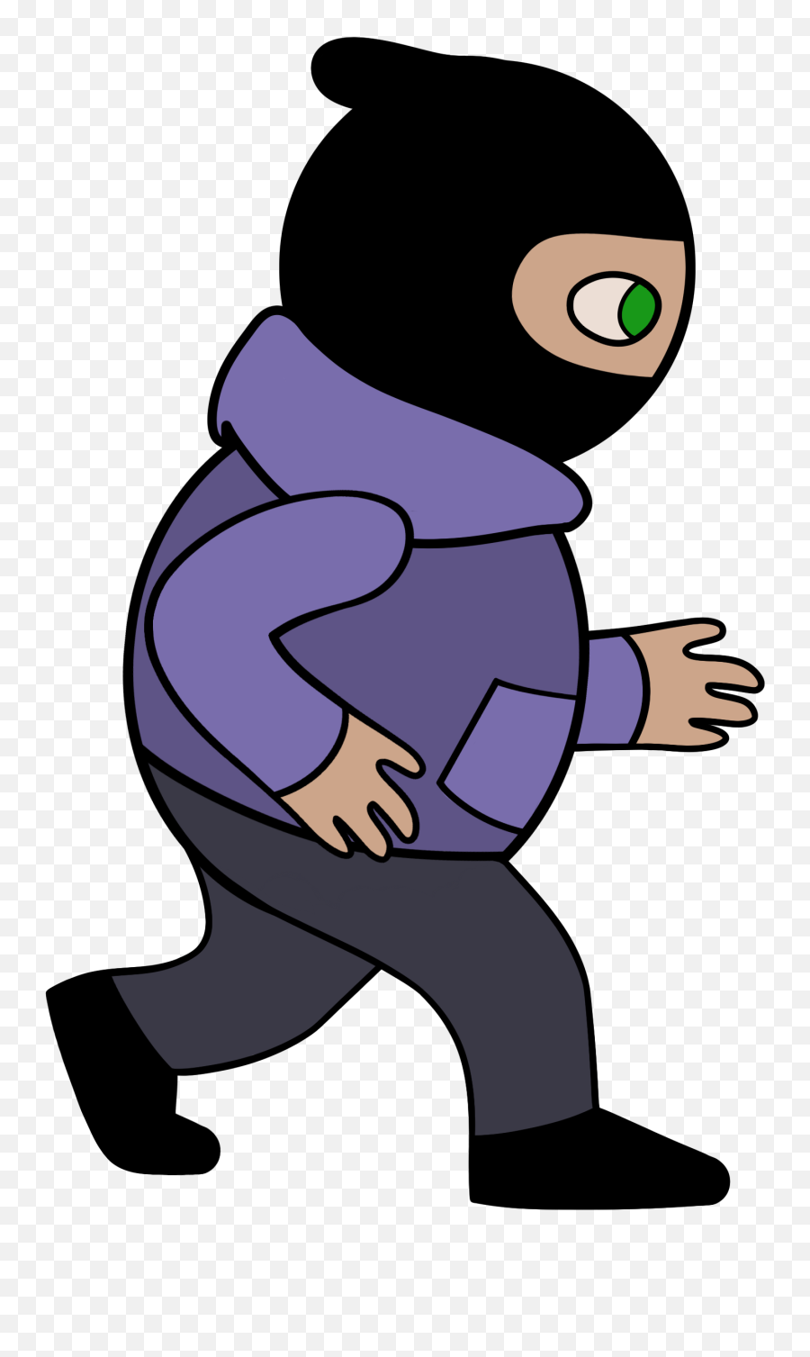 Clip Art Burglary Animated Film Gif - Cartoon Walk Gif Png,Robber Png -  free transparent png images 