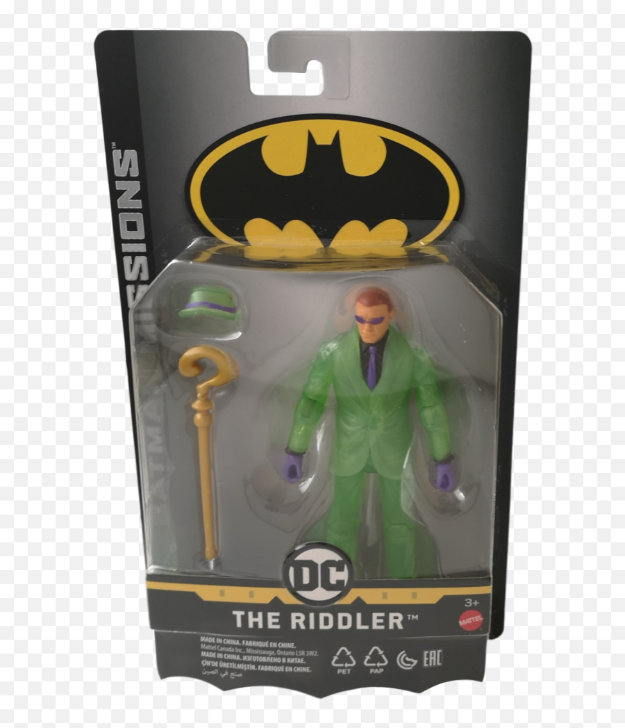 Batman Missions The Riddler Figure - Batman Missions Riddler Figure Png,Riddler Png