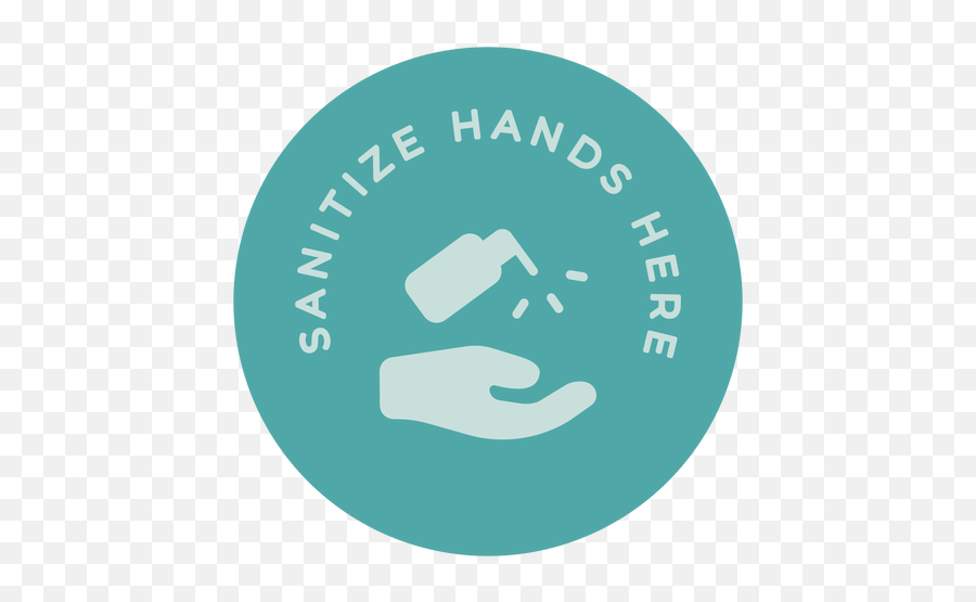 Sanitize Hands Here Circle Sign - Transparent Png U0026 Svg Language,Transparent Background Circle