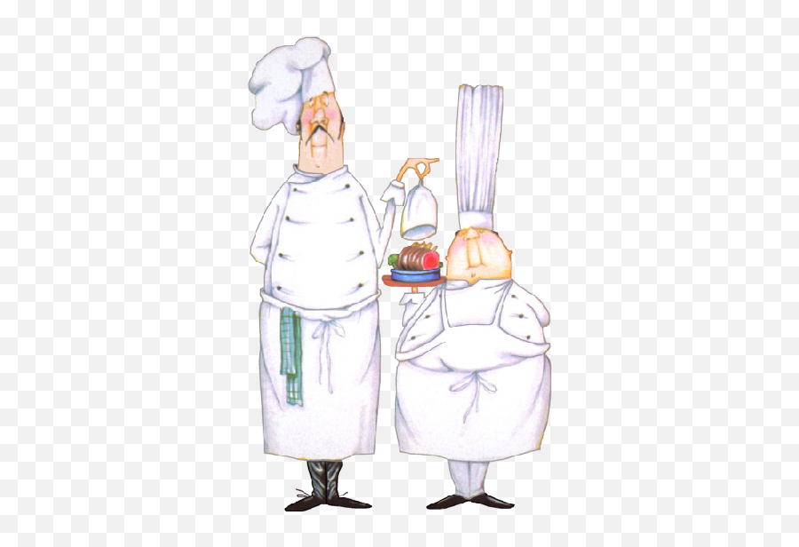 Chef Kitchen Decor Art - Two Chefs Cartoon Png,Swedish Chef Icon
