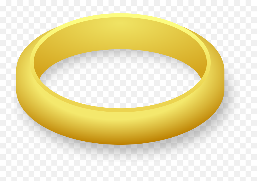 One Wedding Ring Clipart Png 45289 - Free Icons And Png Gold Ring Clip Art,Ring Transparent Background