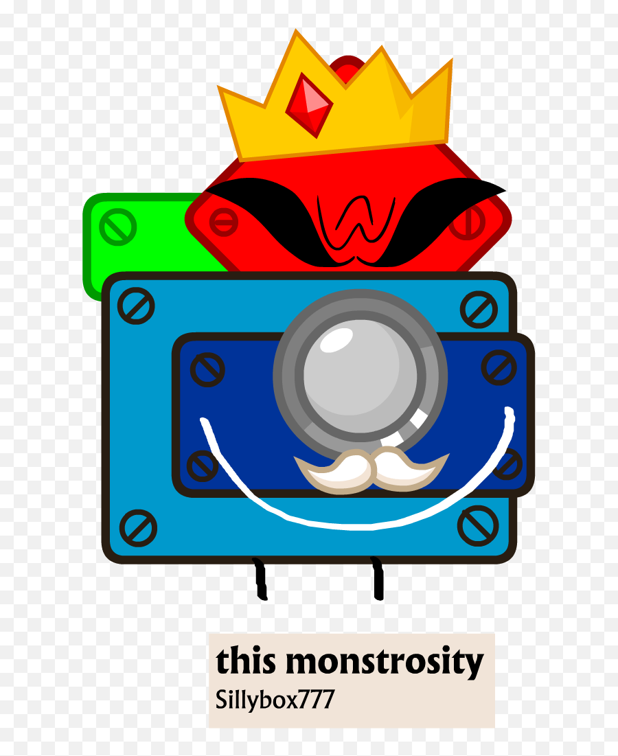 Evil King Robot Blue Cake Dad Speaker - Robot Cake Bfdi Png,Balloony Bfb Voting Icon
