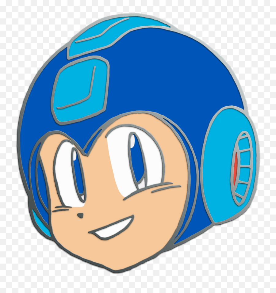 Mega Man Head Pin U2013 Pinclubofficial - Fictional Character Png,Mega Man Zero Icon