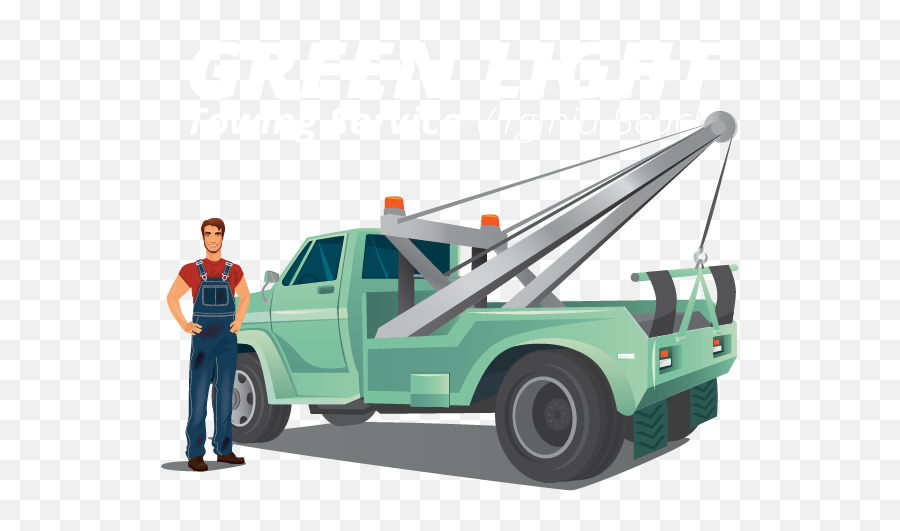 Towing Company Virginia Beach Va Green Light Service - Tow Truck Front View Png,Flatbed Truck Icon