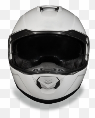 Daytona Glide Modular Helmet - White Front View Png