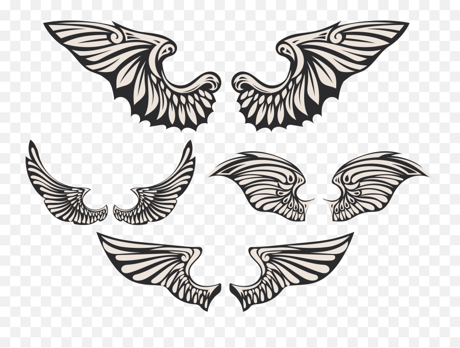 Angel Wing Creativity Feather - Creative Wings Png Download Vector Wing Png,Angel Wings Png
