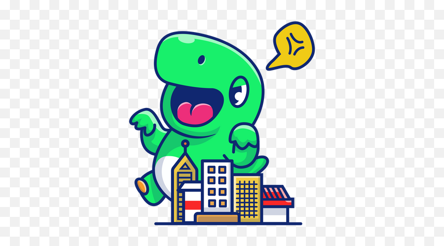 Cute Baby Dinosaurs Illustrations Images U0026 Vectors - Royalty Dinosaur Destroying City Cute Png,Baby Icon Vector Free