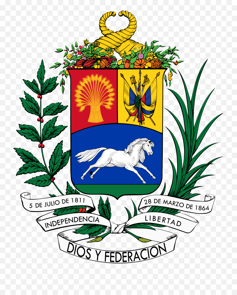 Fichierescudo De Venezuela 1871 - 1905svg U2014 Wikipédia Ecuador Coat Of Arms Png,Caballo Png
