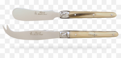 Laguiole Cheese U0026 Butter Set Real Horn Tip - LTBFPC Knife png